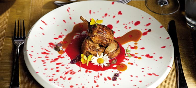 Garam Masala Duck served in the Nepalese restaurant, Khukuri House, on Spirit of Adventure